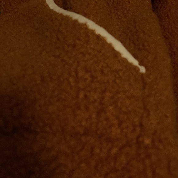 Wild Fable Rust Sherpa Cropped Half-zip Hoodie Jacket NWT size XS - Picture 3 of 3